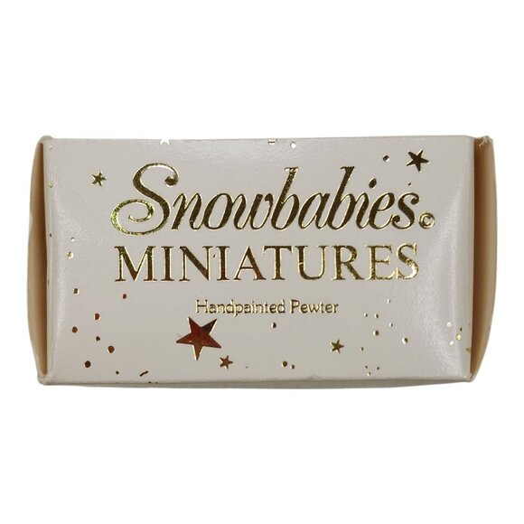 Set Of 5 Snowbabies Miniatures Handpainted Pewter Figurines Holiday Plus 1 Extra - Picture 2 of 16